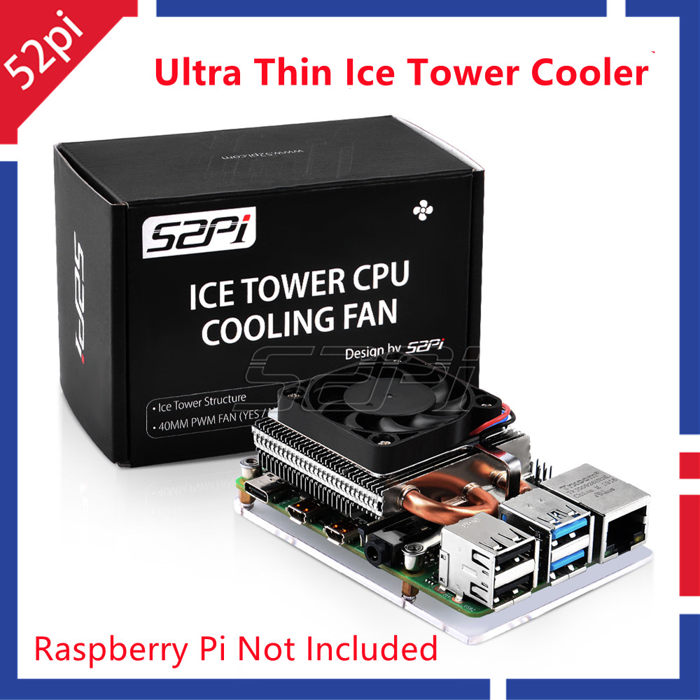 Deskpi Super6C - 52Pi Neuer ultradünner Eisturm-Kühler, CPU-Lüfter, Kühler,