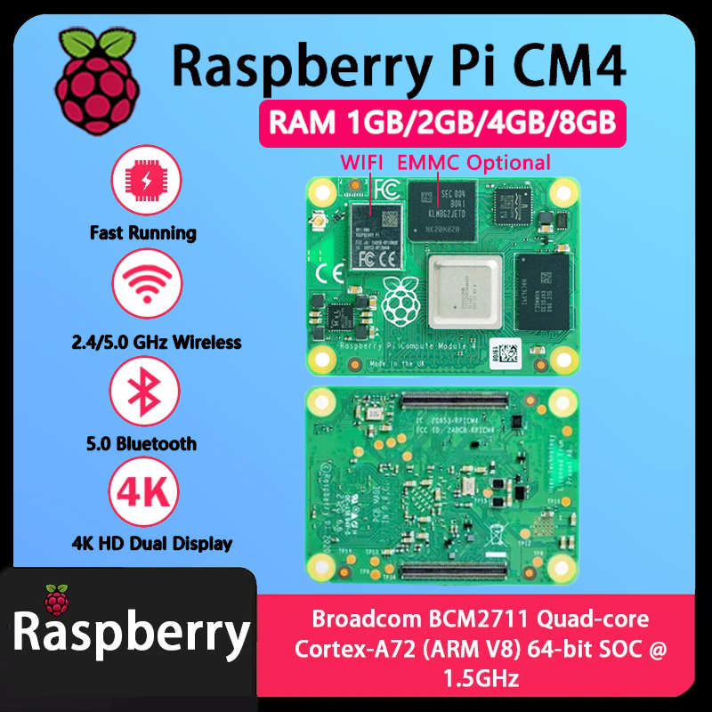 Raspberry Pi CM4 1GB/2GB/4GB/8 – Raspberry Pi Cm4 8Gb Ram 32Gb Emmc Wifi Bewertung und Preis